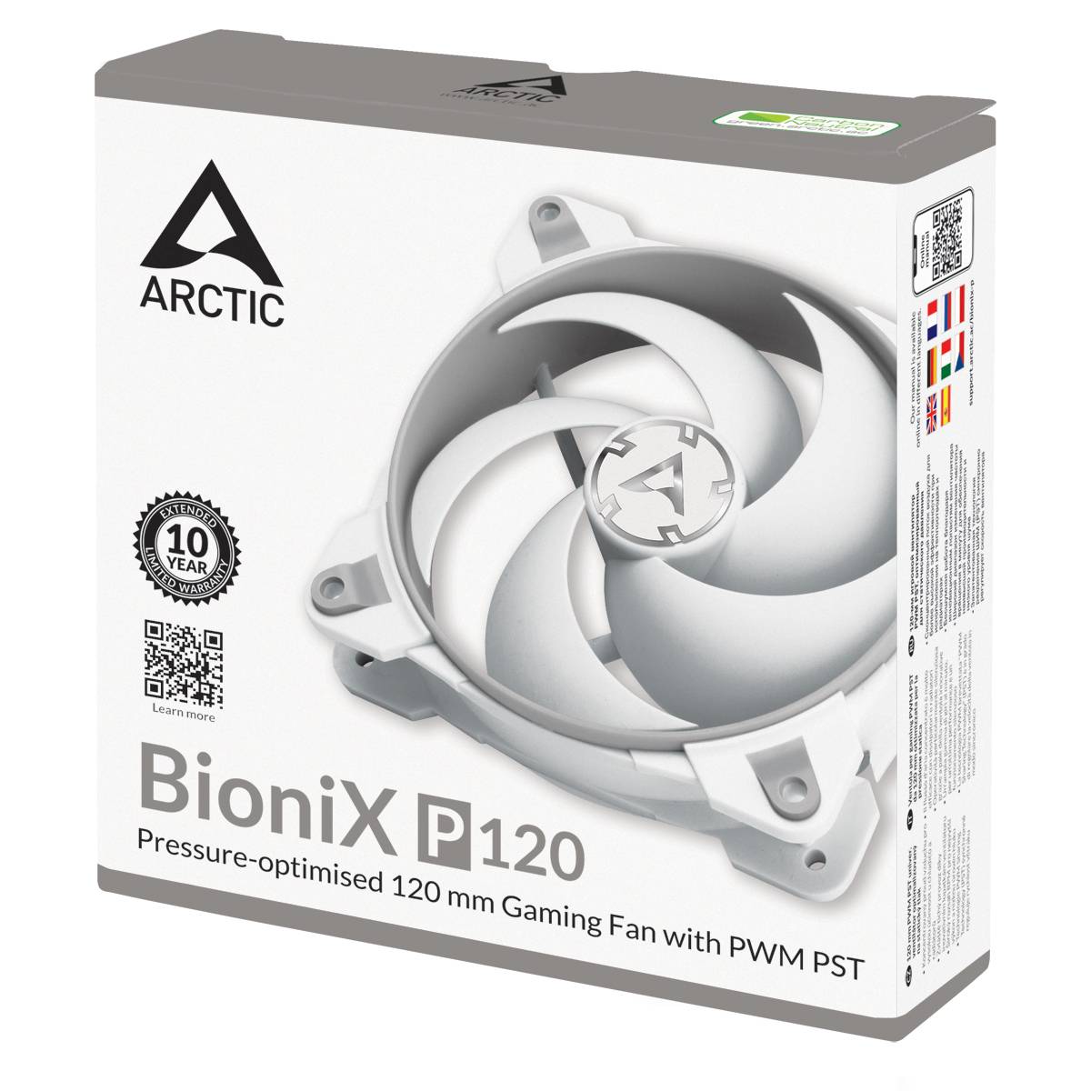 Ventilator Arctic BioniX P120, Grey/White în Moldova - xstore.md photo 4