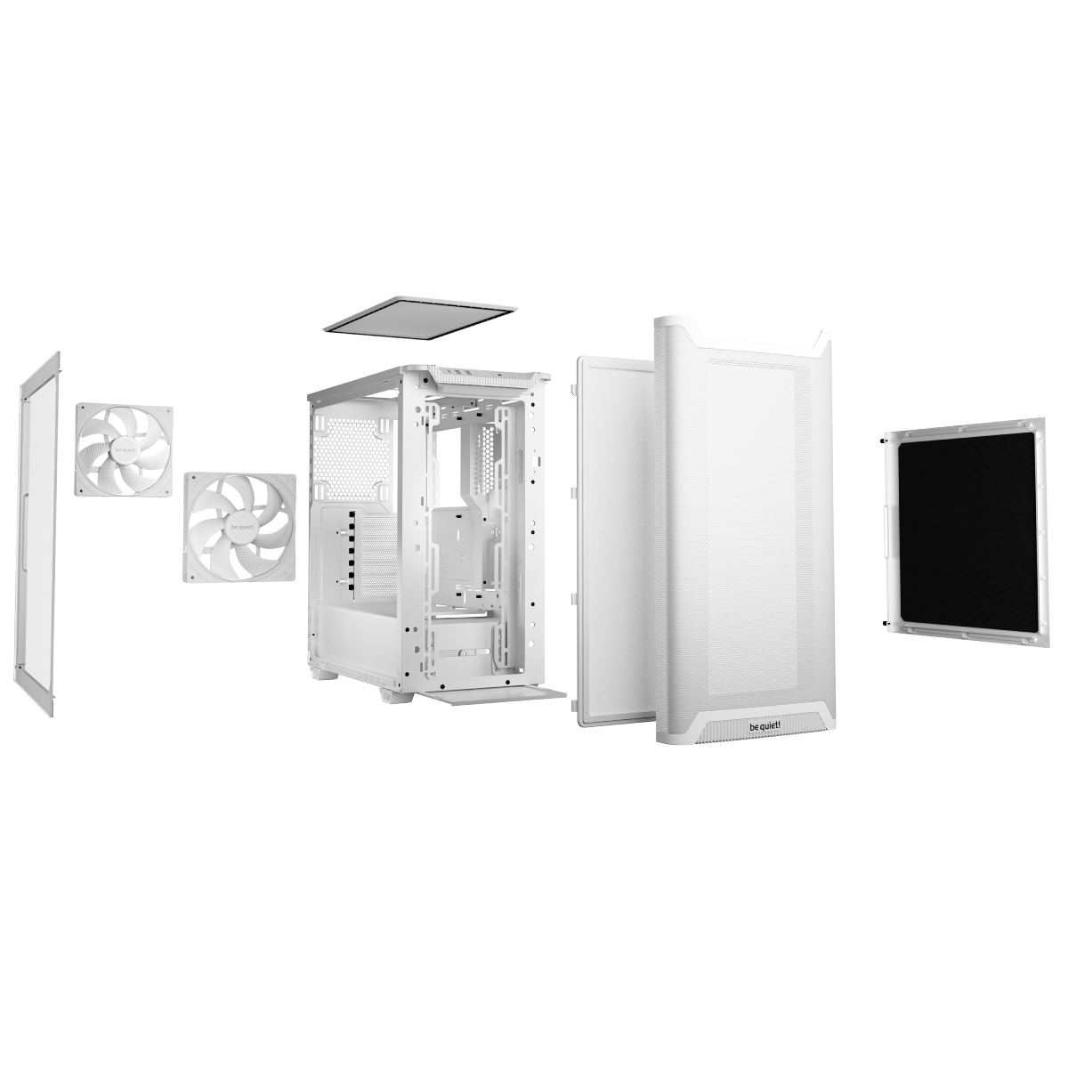 Корпус ПК be quiet! Pure Base 501 Airflow Window, White - xstore.md photo 2