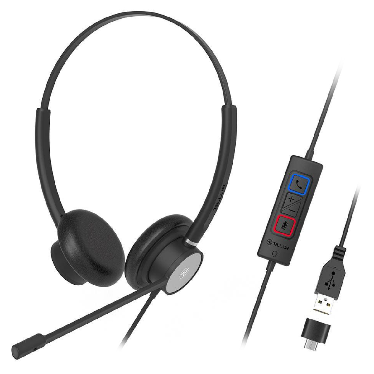 Наушники проводные Tellur Voice 320, Black в Молдове - xstore.md photo 0