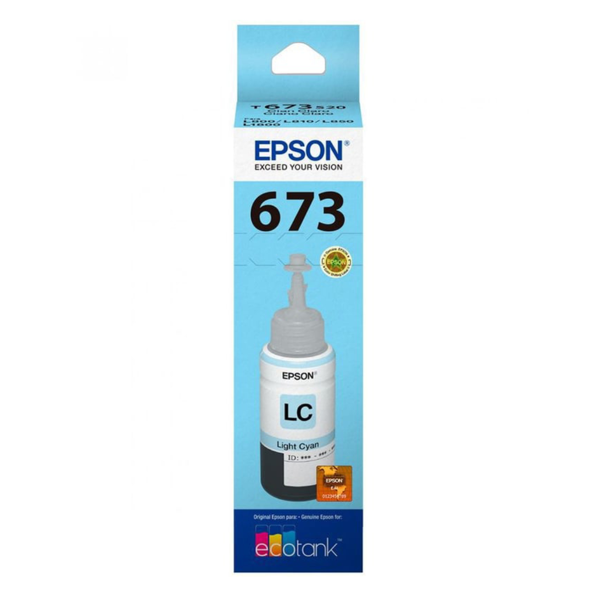 Cerneală Epson T673 Lc (C13T67354A) - xstore.md photo