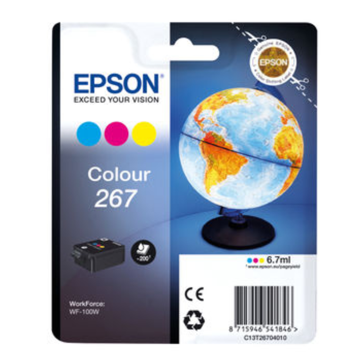 Струйный Картридж Epson 267 Tri-color (C13T26704010) - xstore.md photo