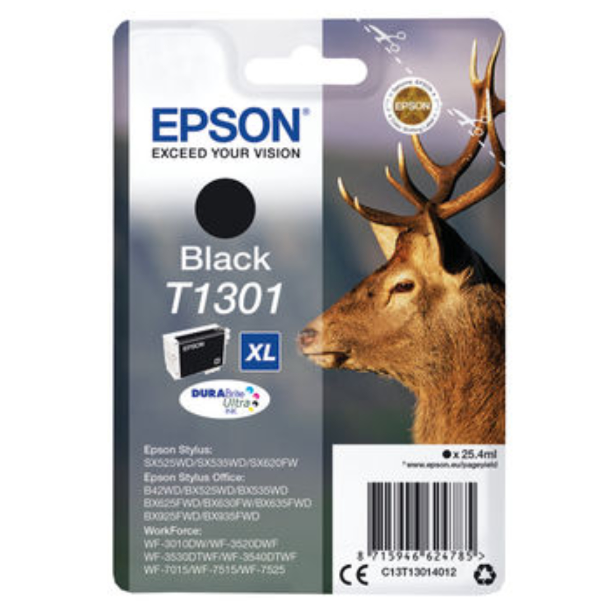 Ink Cartridge Epson T1301XL Bk (C13T13014012) - xstore.md photo