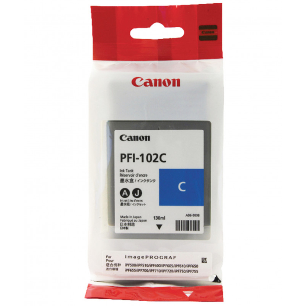 Ink Tank Canon PFI-102 C (0896B001) - xstore.md photo
