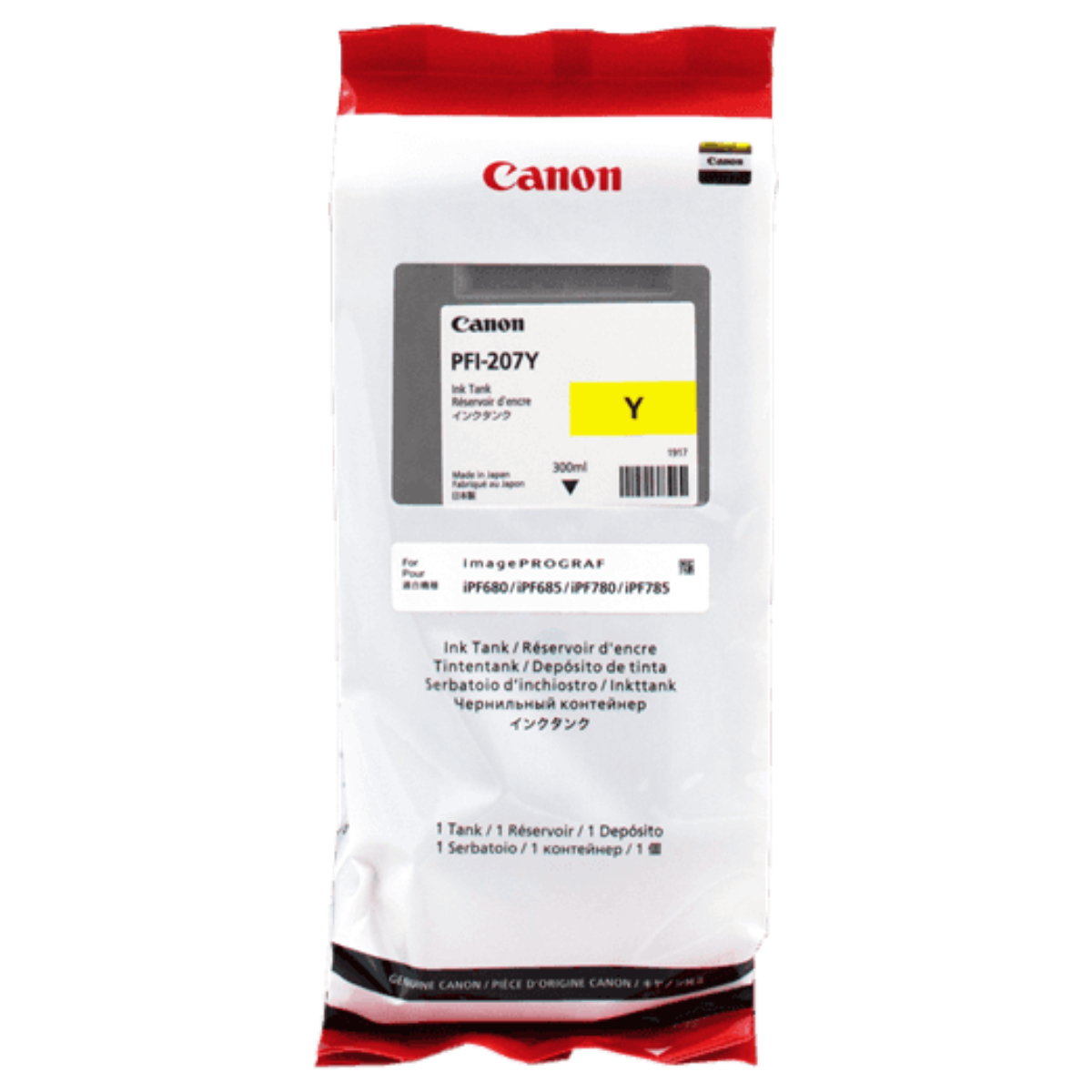 Ink Tank Canon PFI-207 Y (PFI-207Y) - xstore.md photo