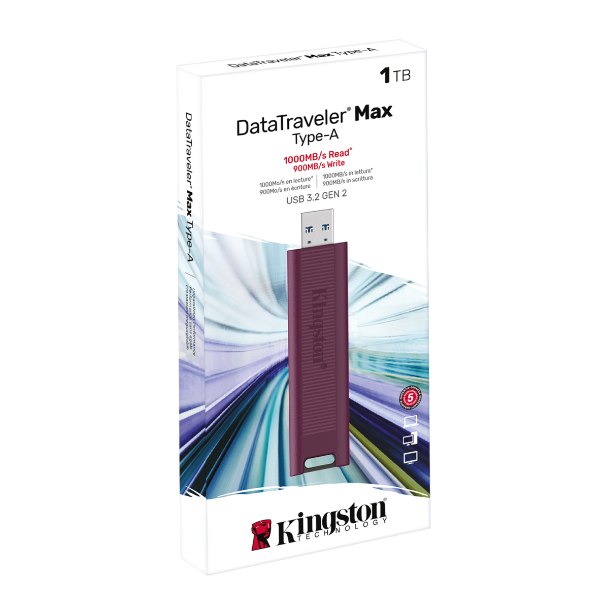 USB Flash Kingston DataTraveler Max 1TB, Violet în Moldova - xstore.md photo 1