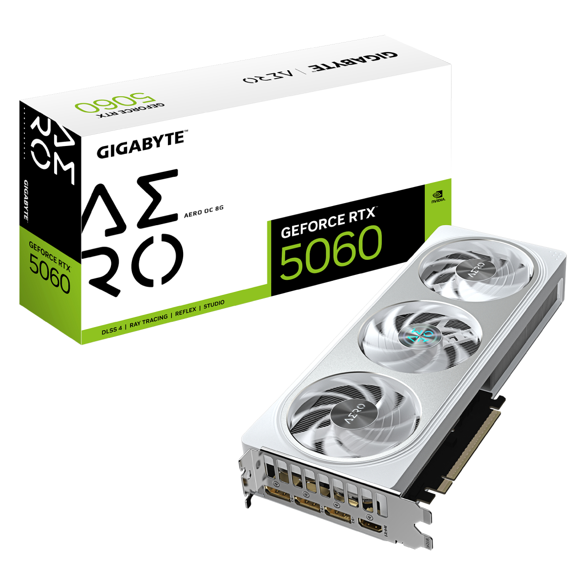 Placă video GIGABYTE GeForce RTX 5060 AERO OC 8G - xstore.md photo