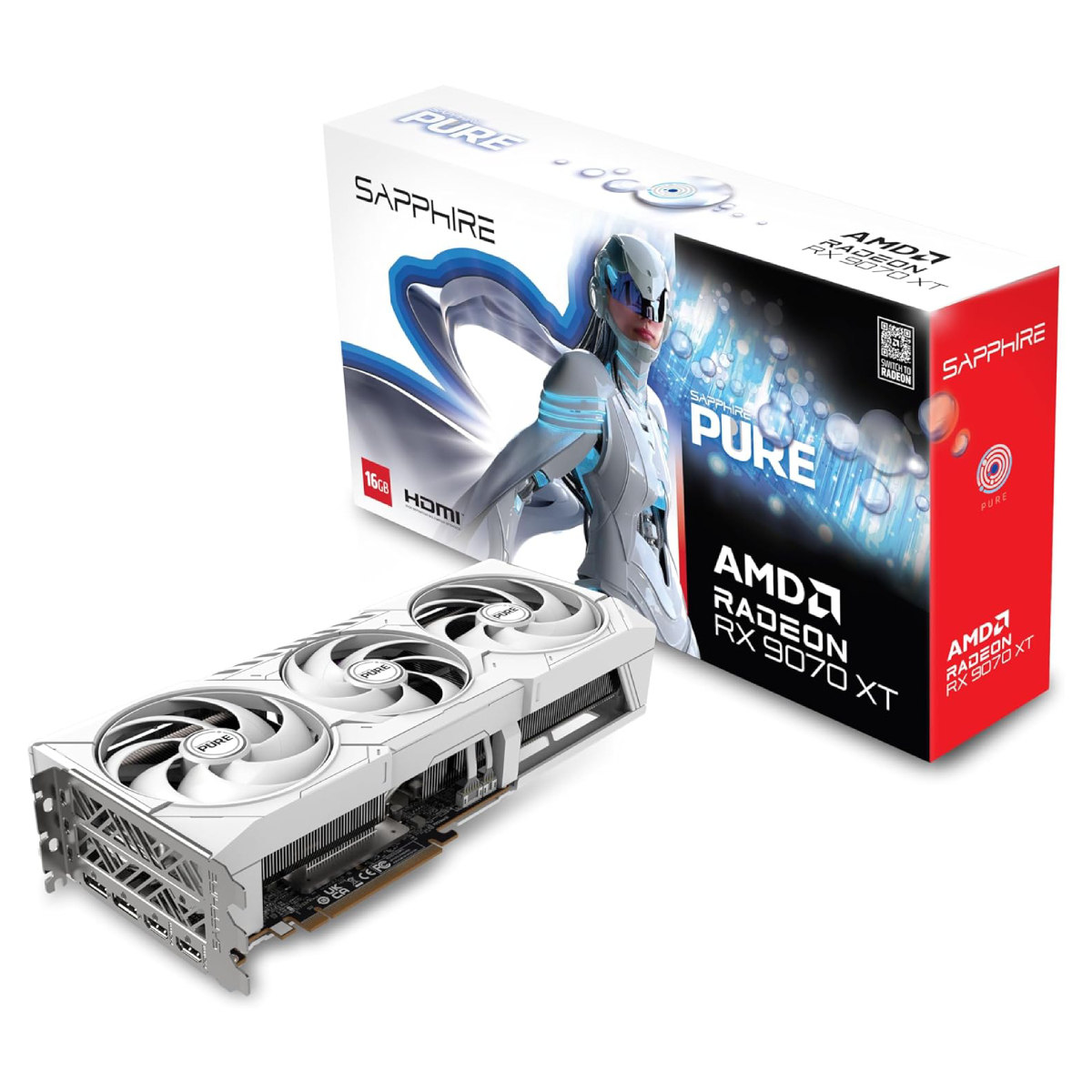 Видеокарта SAPPHIRE PURE Radeon RX 9070 XT - xstore.md photo