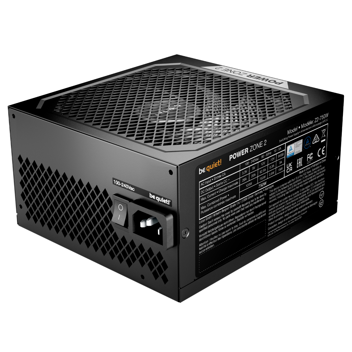 Sursă de alimentare be quiet! Power Zone 2 750W în Moldova - xstore.md photo 1