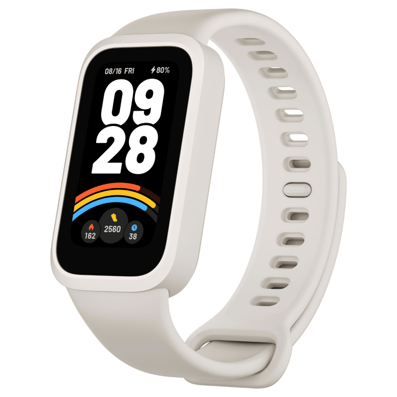 Brățară inteligentă Xiaomi Smart Band 9 Active, Beige White - xstore.md photo 1
