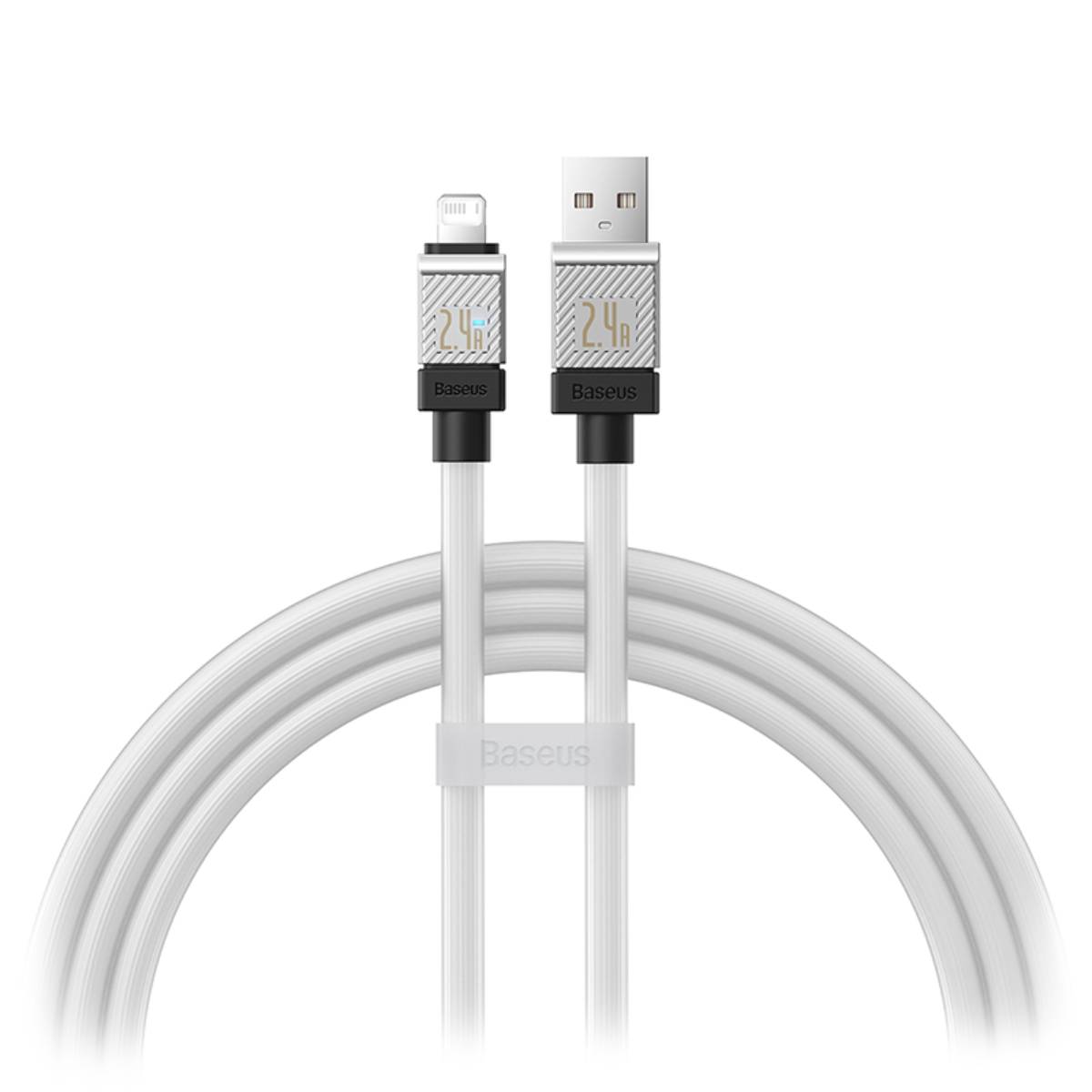 Cablu Type-A to Lightning Baseus, 1m white - xstore.md photo