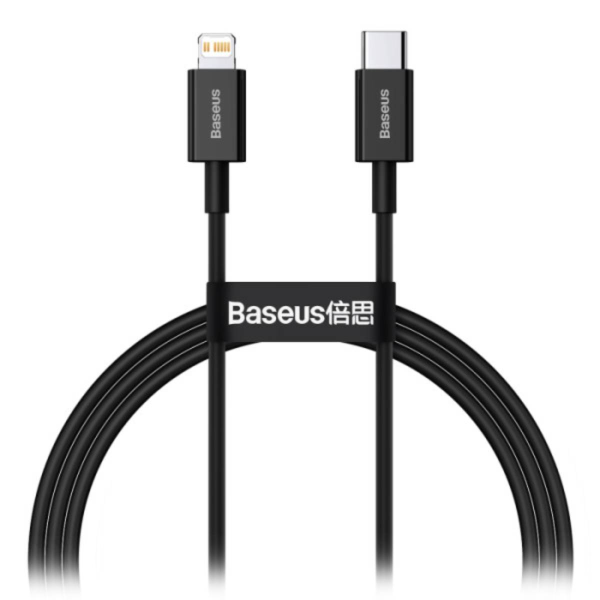Cablu Type-C to Lightning Baseus, 1m black - xstore.md photo