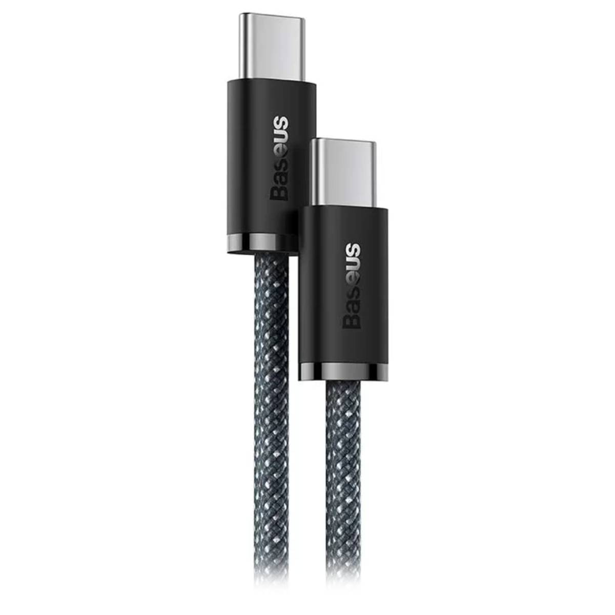 Cablu Type-C to Type-C Baseus, 1m gray - xstore.md photo 0