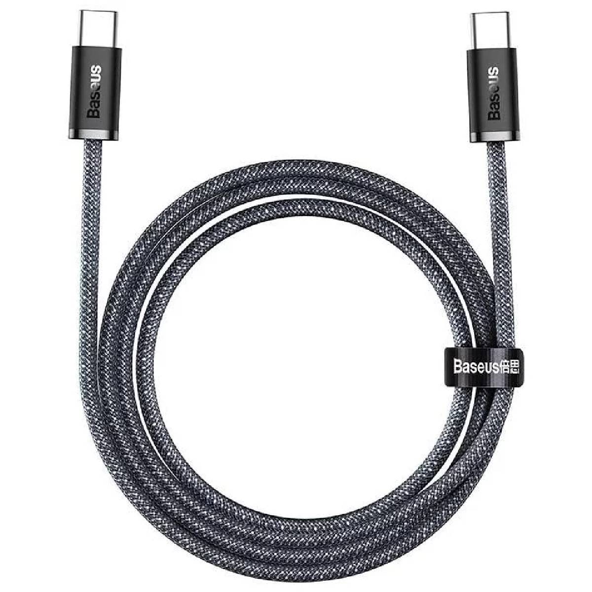 Cablu Type-C to Type-C Baseus, 1m gray - xstore.md photo