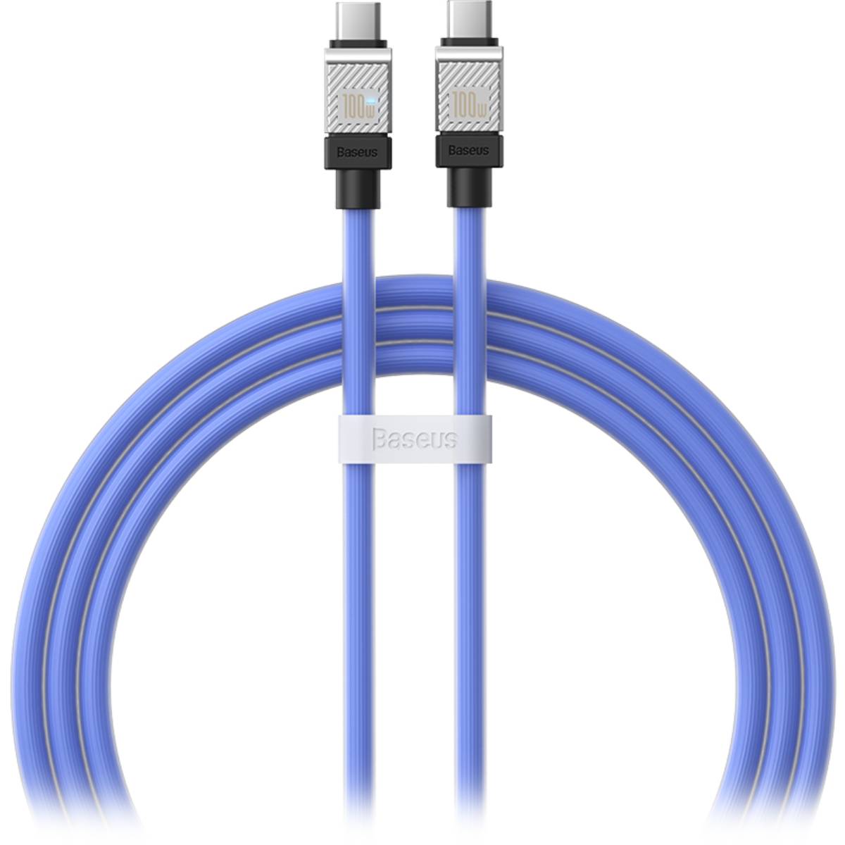 Кабель Type-C to Type-C Baseus, 1м blue - xstore.md photo