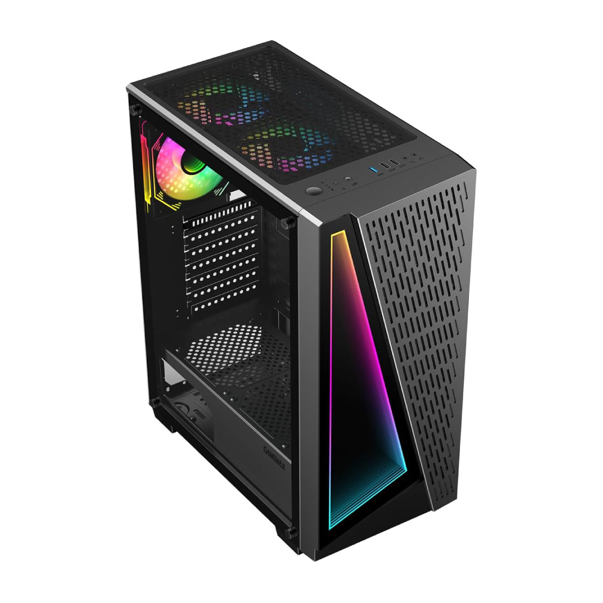 Carcasă PC GAMEMAX Prism, Black în Moldova - xstore.md photo 1