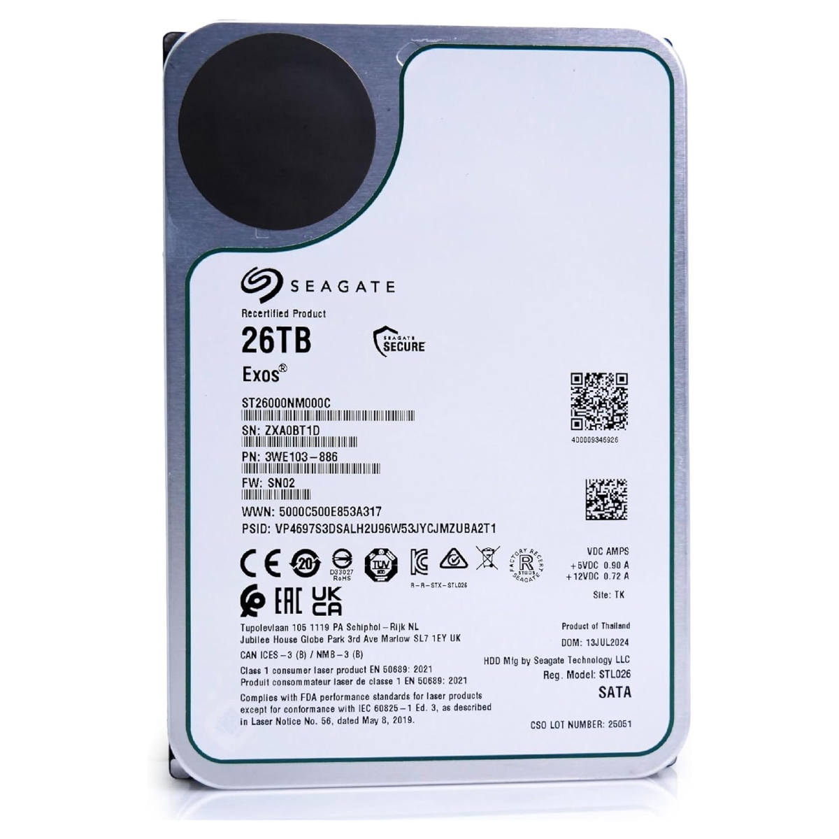 HDD Seagate Exos ST26000NM000C-FR în Moldova - xstore.md photo 0