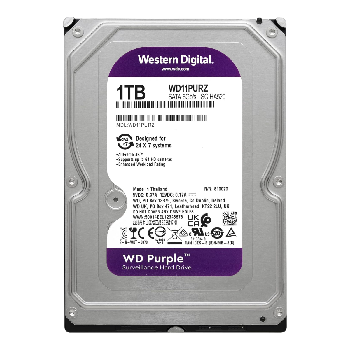 Unitate HDD WD Caviar Purple WD11PURZ – cumpără în Moldova | Xstore.md photo
