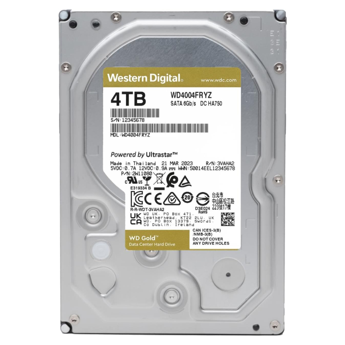 HDD WD Gold WD4004FRYZ în Moldova - xstore.md photo 0
