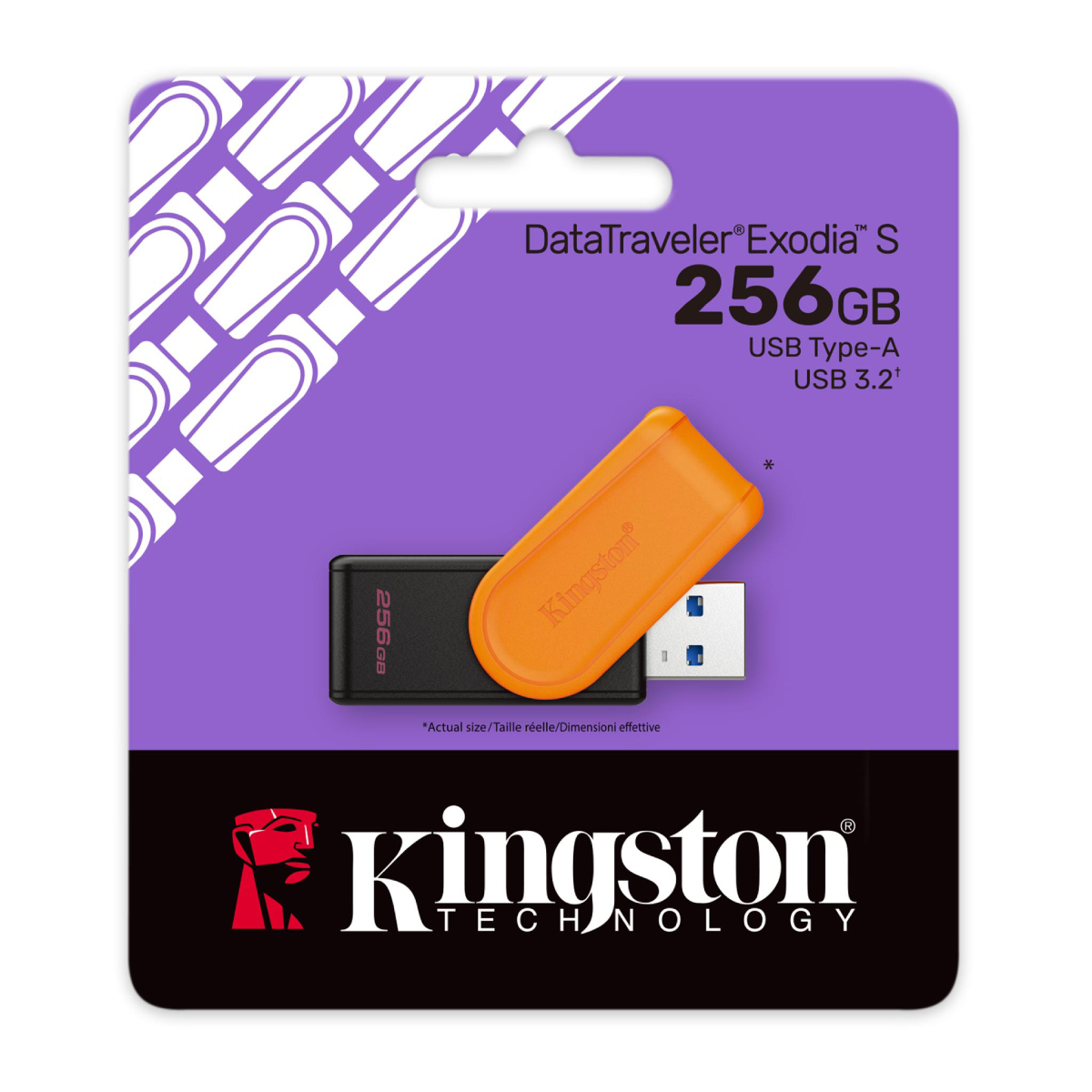 USB Flash Kingston DataTraveler Exodia S 256GB, Orange în Moldova - xstore.md photo 1