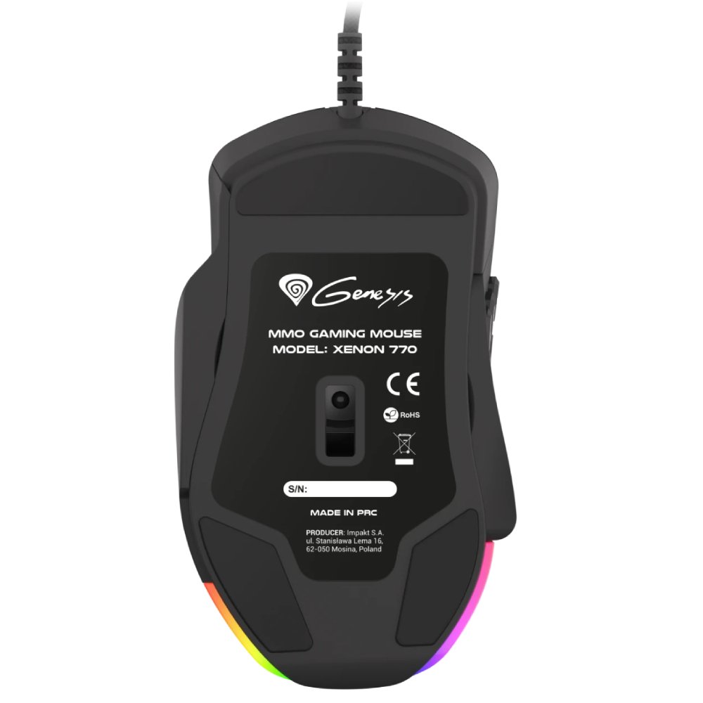 Mouse Genesis Xenon 770, Black în Moldova - xstore.md photo 4