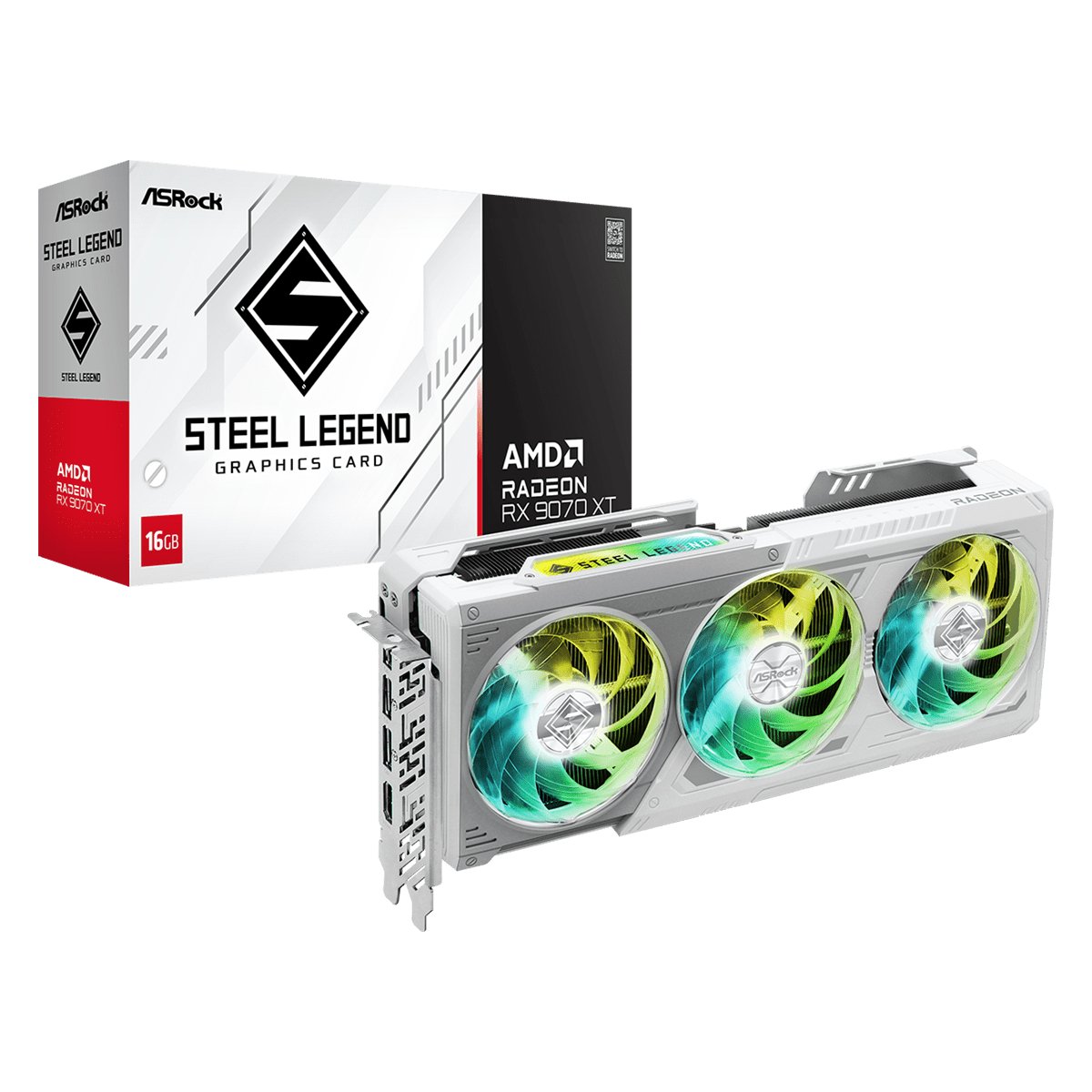 Видеокарта ASRock Radeon RX 9070 XT Steel Legend - xstore.md photo