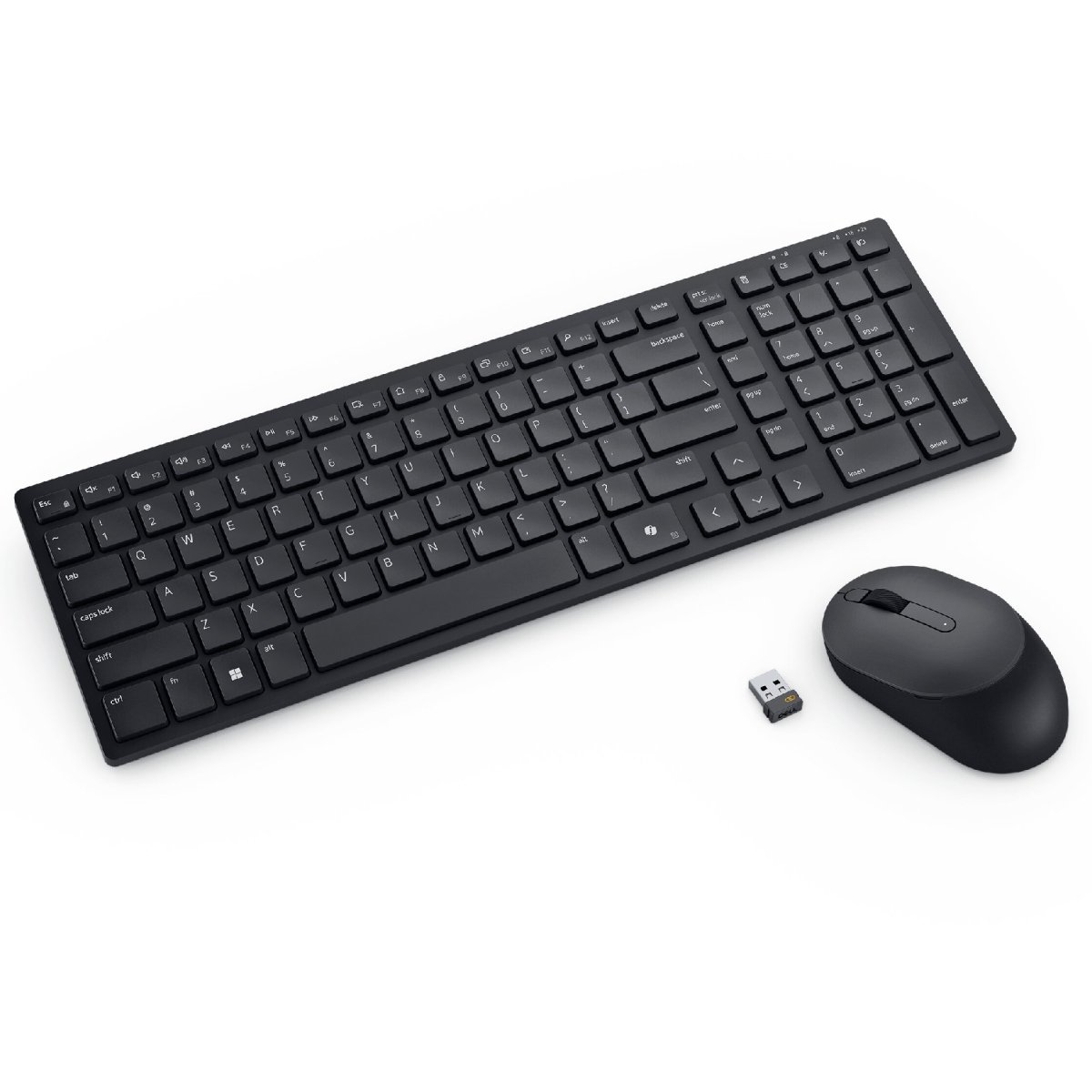 Tastatură fără fir + Mouse Dell Silent KM555, Black - xstore.md photo 1
