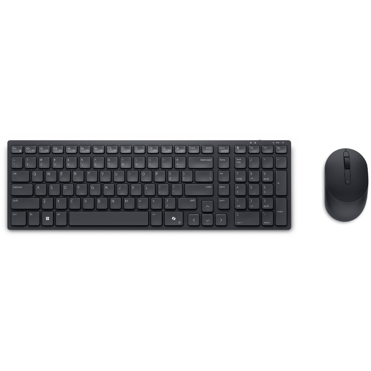 Tastatură fără fir + Mouse Dell Silent KM555, Black - xstore.md photo
