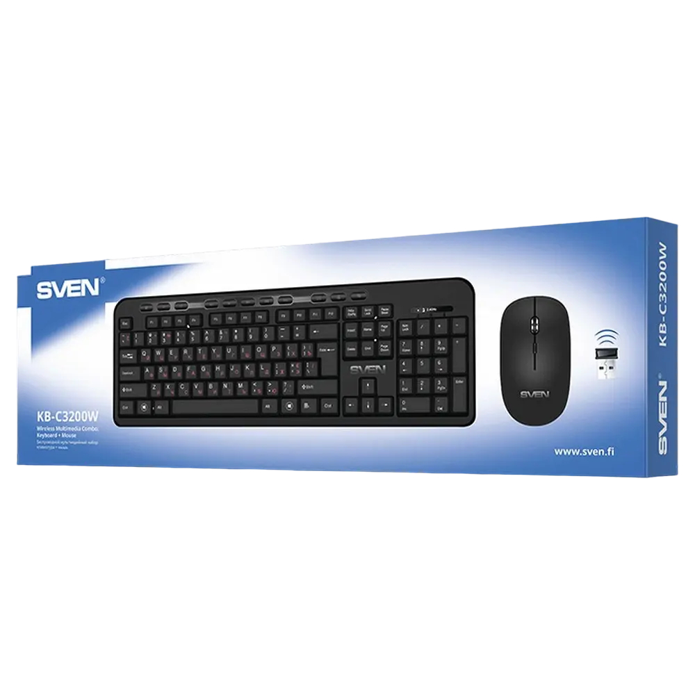 Tastatură fără fir + Mouse SVEN KB-C3200W - Cumpăra în Moldova | Xstore.md photo 3