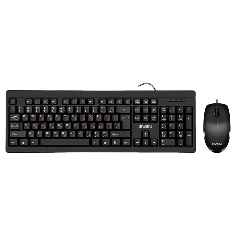 Tastatură + Mouse SVEN KB-S320C, Black în Moldova - xstore.md photo