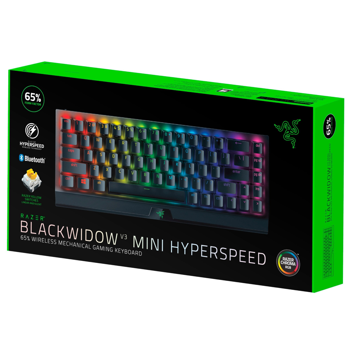 Клавиатура Razer BlackWidow V3 Mini HyperSpeed Yellow Switch | Xstore.md - Купить в Молдове, Кишиневе photo 2