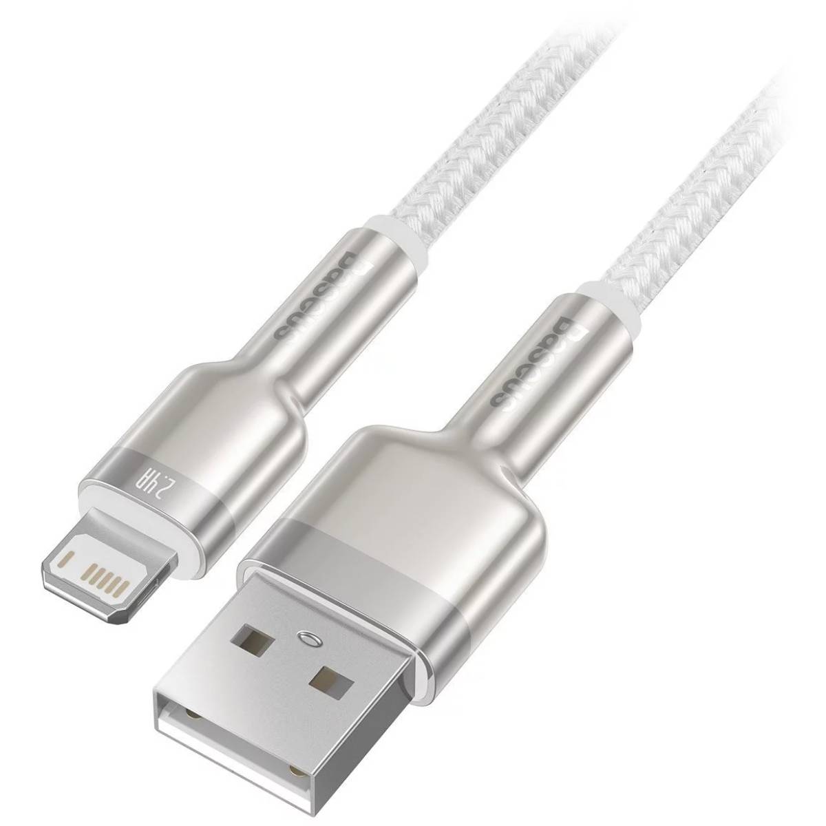 Кабель Type-A to Lightning Baseus, 2м white - xstore.md photo 0