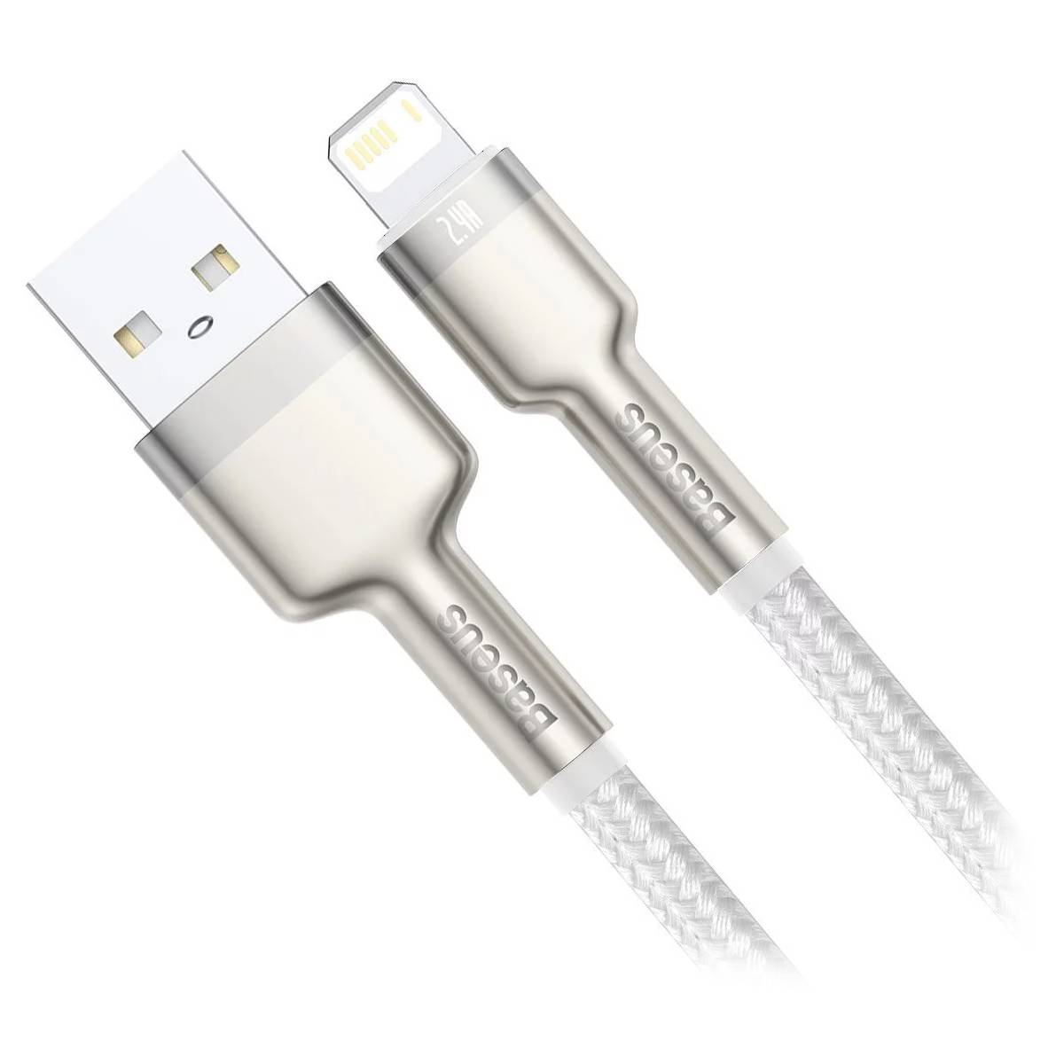 Кабель Type-A to Lightning Baseus, 2м white - xstore.md photo 1
