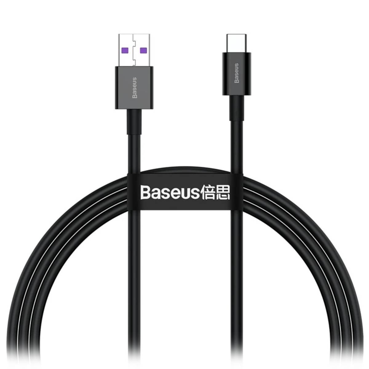 Cablu Type-A to Type-C Baseus, 1m black - xstore.md photo