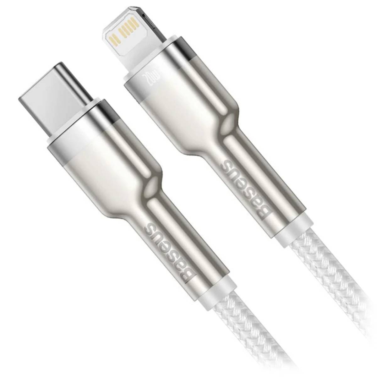 Кабель Type-C to Lightning Baseus, 1м white - xstore.md photo 0