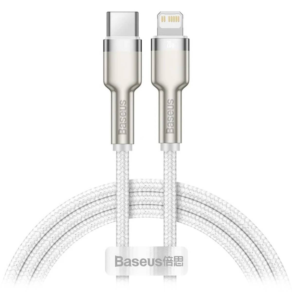 Кабель Type-C to Lightning Baseus, 1м white - xstore.md photo