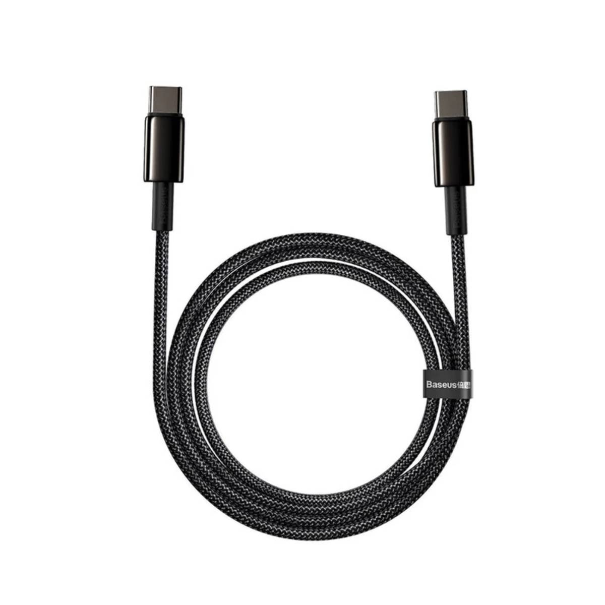 Cablu Type-C to Type-C Baseus, 2m black - xstore.md photo 1