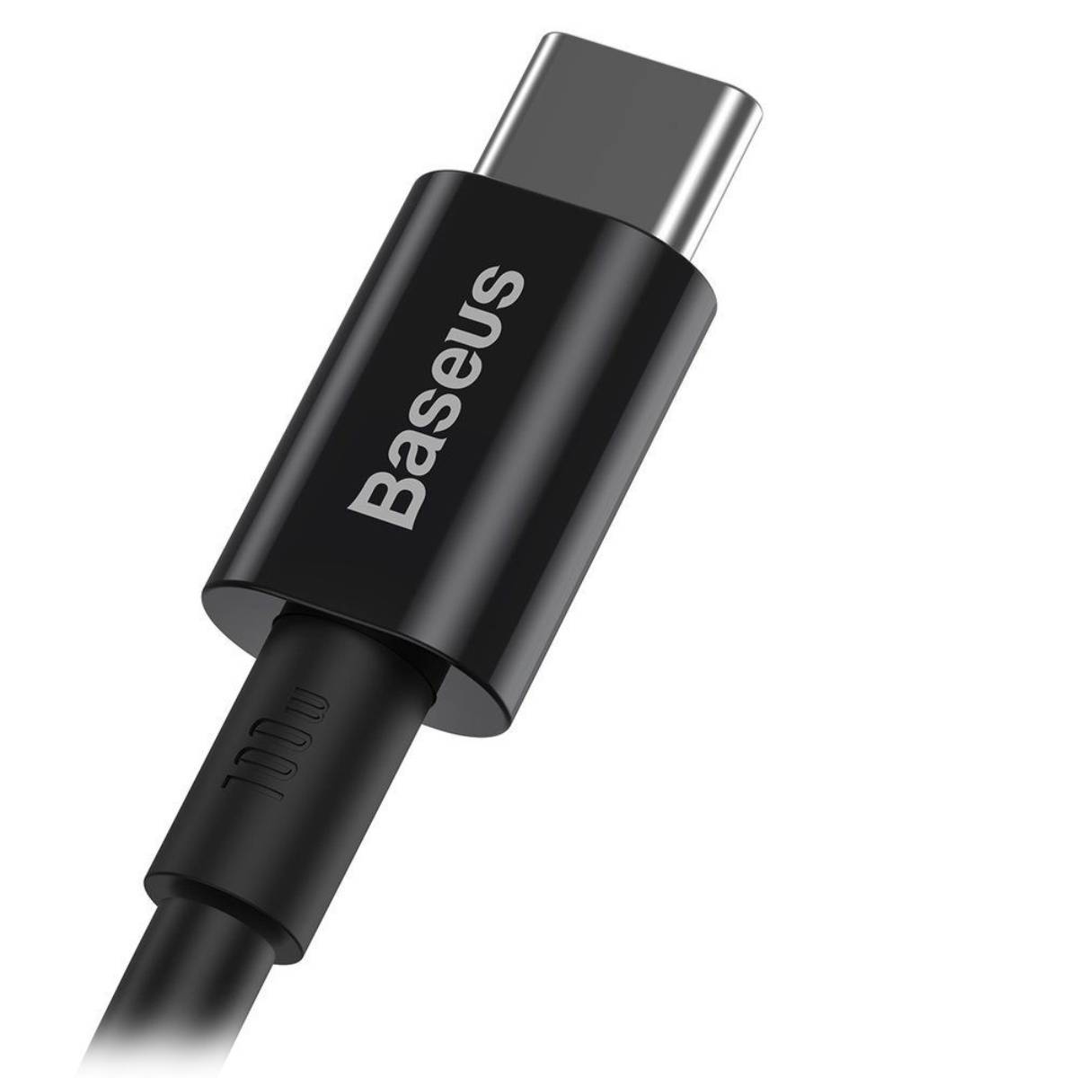 Кабель Type-C to Type-C Baseus, 1м black - xstore.md photo 0