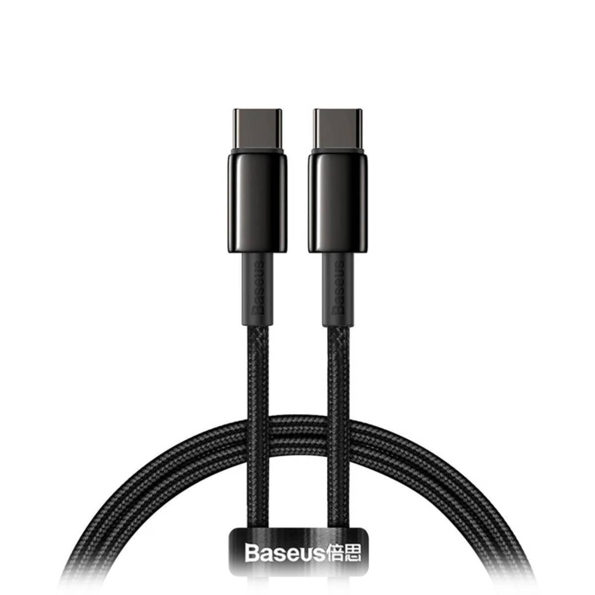 Cablu Type-C to Type-C Baseus, 2m black - xstore.md photo
