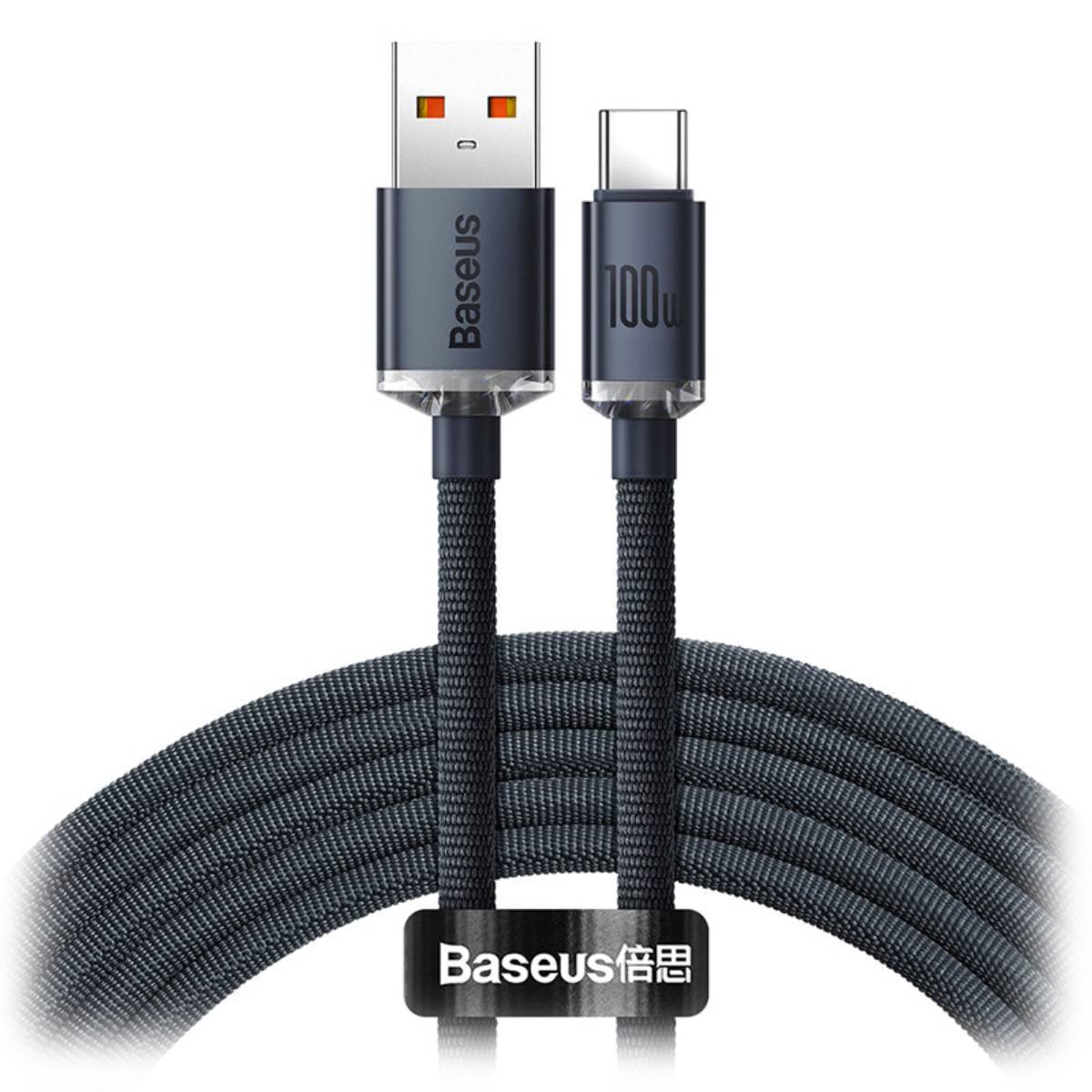 Cablu Type-A to Type-C Baseus, 2m black - xstore.md photo