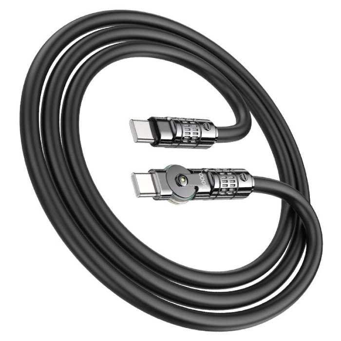 Cablu HOCO U118 Triumph USB-C to USB-C, 1.2m(PD60W) - xstore.md photo 0