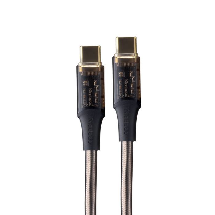 Cablu Mcdodo Transparent Type-C to Type-C, 1.2m (PD100W) - xstore.md photo