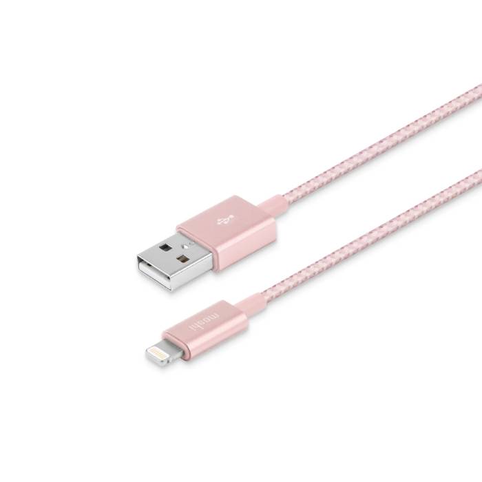 Cablu Moshi Integra Type-A to Lightning, 1.2m, Golden Rose - xstore.md photo 0