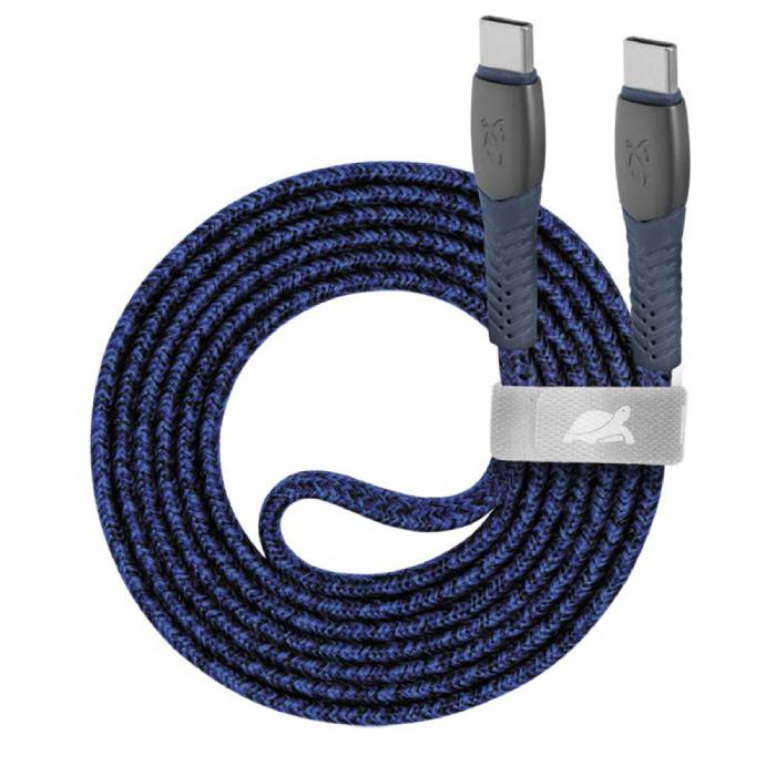Cablu Rivacase PS6105 BL12 Type-C to Type-C, 1.2m (3A) - xstore.md photo 0