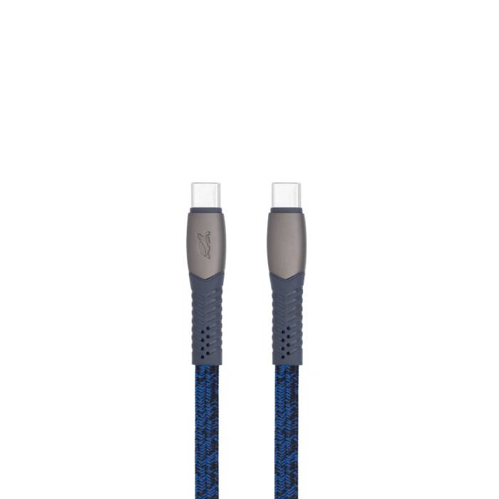 Cablu Rivacase PS6105 BL12 Type-C to Type-C, 1.2m (3A) - xstore.md photo