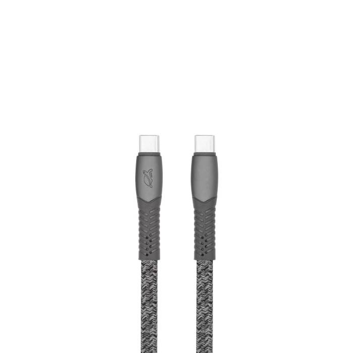 Cablu Rivacase PS6105 GR12 Type-C to Type-C, 1.2m, Gray - xstore.md photo