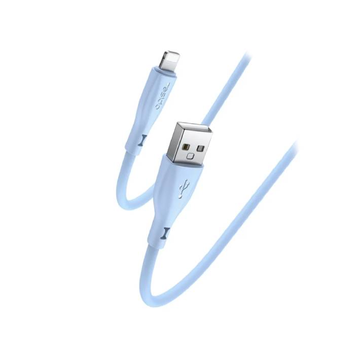 Cablu Yesido Liquid Silicone Type-A to Lightning, 1m (PD18W) - xstore.md photo