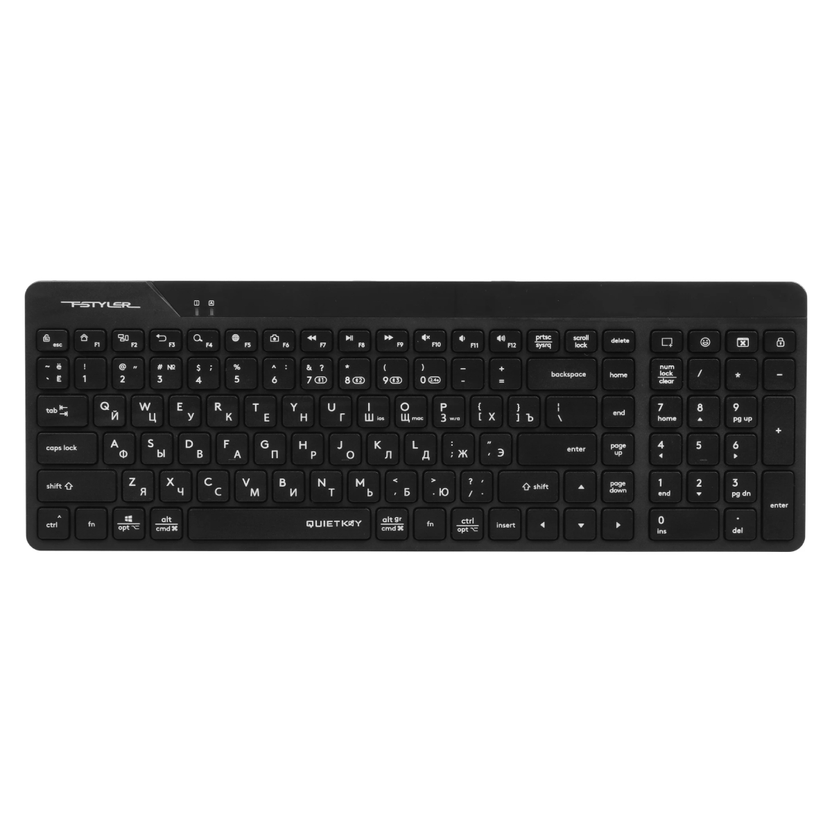 Беспроводная клавиатура A4Tech FBK23 AS, Black - xstore.md photo