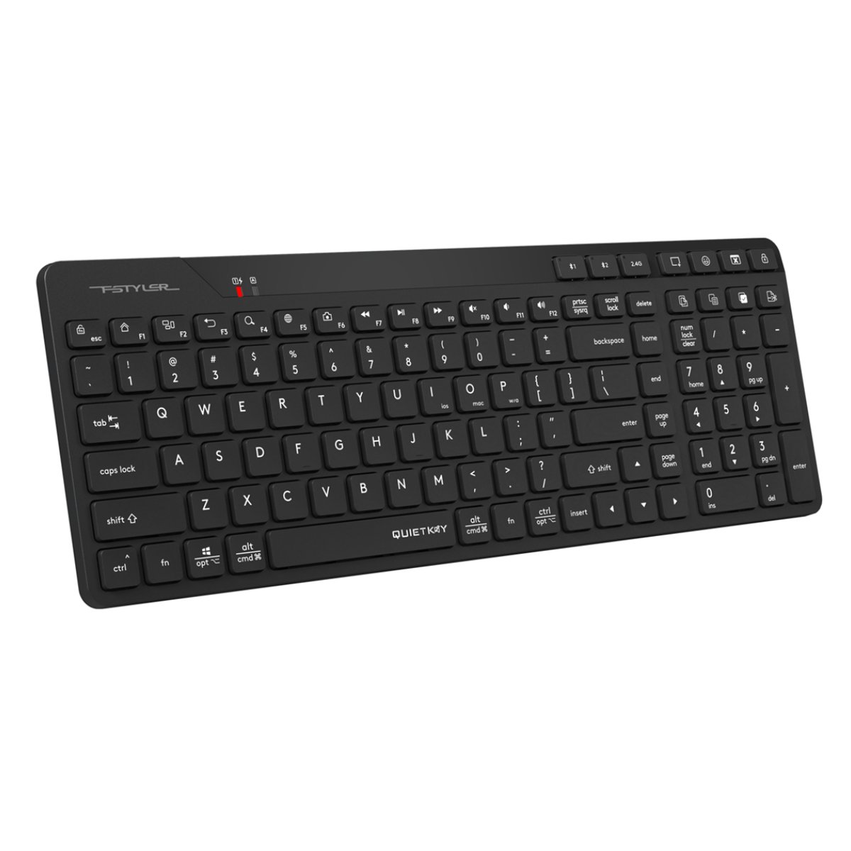 Tastatură fără fir A4Tech FBK27C AS, Black - xstore.md photo 1