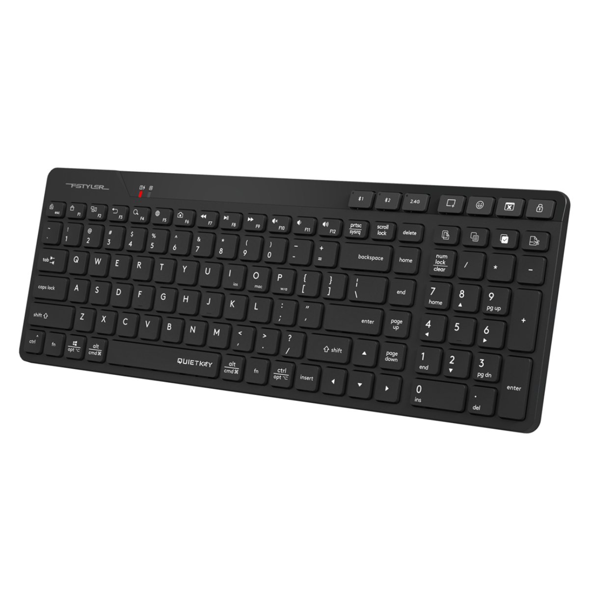 Tastatură fără fir A4Tech FBK27C AS, Black - xstore.md photo 0