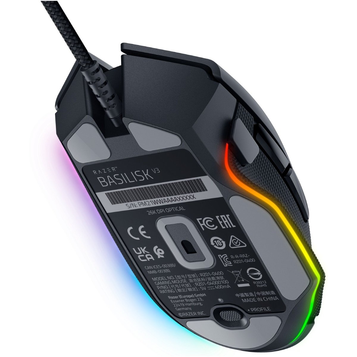Мышь Razer Basilisk V3, Black в Молдове - xstore.md photo 4